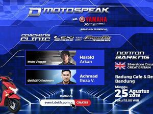 Yuk, Ikut Bedah Yamaha Freego dan Lexi Terus Nobar MotoGP Inggris Yuk, Ikut Bedah Yamaha Freego dan Lexi Terus Nobar MotoGP Inggris