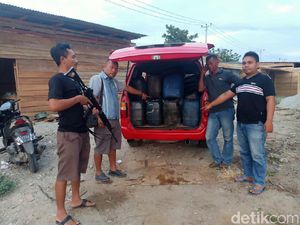 Polisi Tangkap Penimbun BBM Bersubsidi di Sulteng, 2 Ton Solar Disita