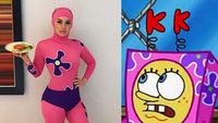 Sosok Wanita Cantik di Balik Cosplay Meme SpongeBob yang Viral