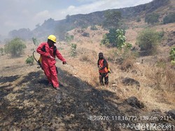 Petugas Masih Selidiki Motif Terbakarnya Lahan Gunung Tambora