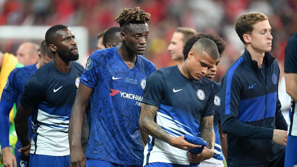 Pemain Chelsea, Tammy Abraham, didukung Jesse Lingard dan Marcus Rashford karena pelecehan rasial. (Foto: Michael Regan/Getty Images)
