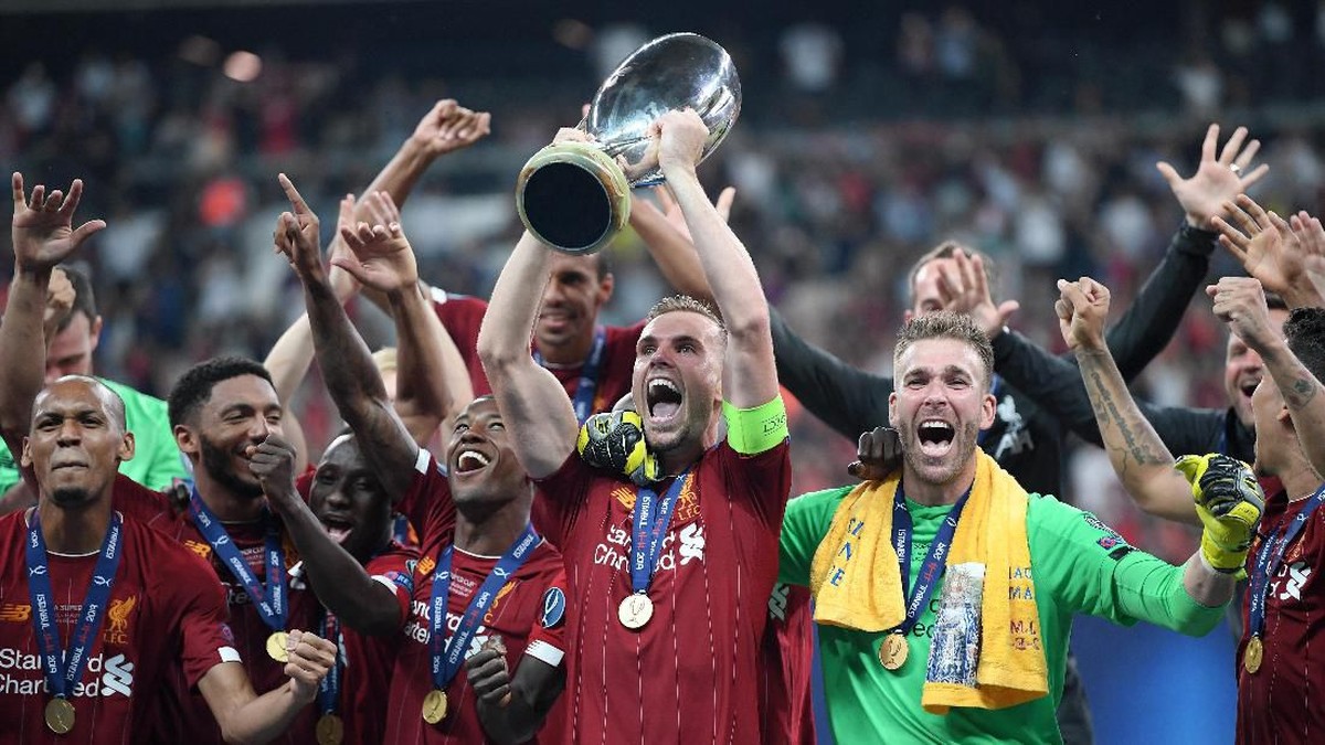 Liverpool juara Piala Super Eropa. (Foto: Michael Regan/Getty Images)