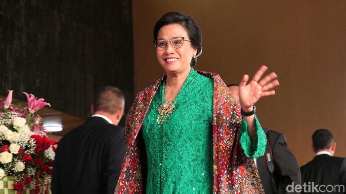 Menteri Keuangan Sri Mulyani Indrawati di DPR/Foto: Lamhot Aritonang