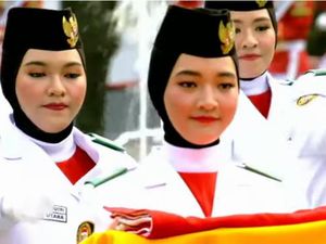 Sosok Salma El Mutafaqqiha, Pembawa Bendera di HUT Ke-74 RI Sosok Salma El Mutafaqqiha, Pembawa Bendera di HUT Ke-74 RI