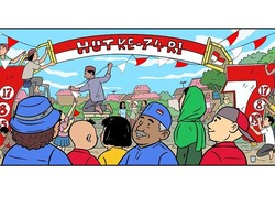 Ilustrasi Gapura Merah Putih Hari Prast Jadi Google Doodle