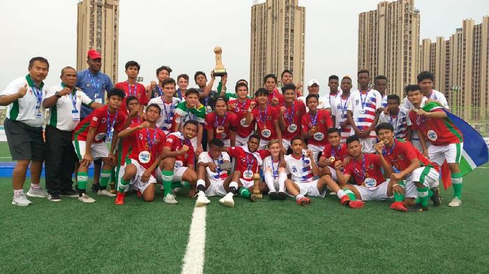 Tim Pelajar U-16 juara di Gothia Cup 2019. (Foto: Istimewa)