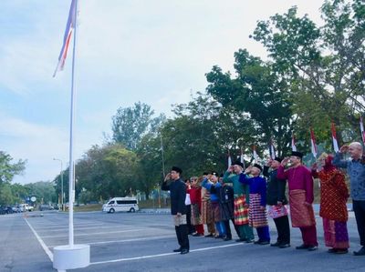 Arcandra Upacara HUT ke-74 RI di Blok Rokan