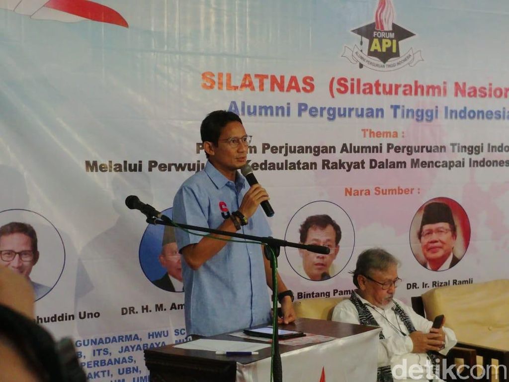 Sandi: Oposisi Harus Smart, Tulis Kenapa Kita Tak Setuju Ibu Kota Pindah