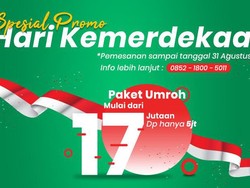 Promo Kemerdekaan, Ada Paket Umroh Mulai dari Rp 17 Jutaan