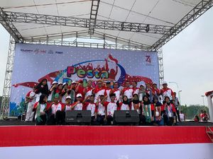 HK, PTPN V, & PNM Meriahkan Peringatan HUT RI Ke-74 di Pekanbaru