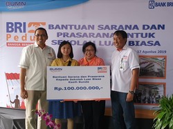 Di HUT ke-74 RI, BRI Beri Bantuan CSR ke 57 SLB di Seluruh Indonesia