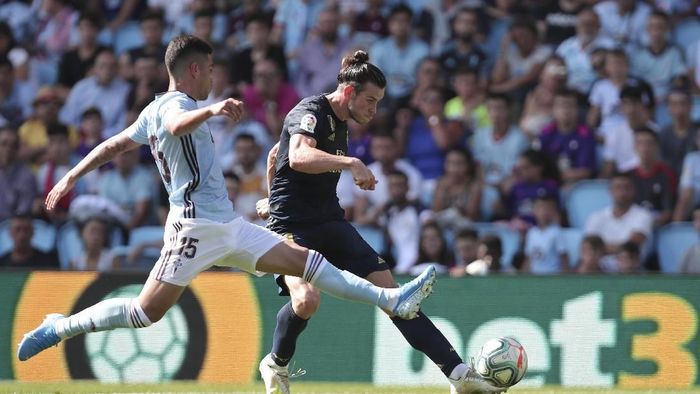 Gareth Bale turun sebagai starter dan bikin assist kala Madrid menang 3-1 atas Celta. (Foto: Luis Vieira/AP Photo)