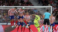 Dengan kemenangan ini, Atletico untuk sementara ada di posisi keenam klasemen Liga Spanyol dengan tiga poin. REUTERS/Sergio Perez.
