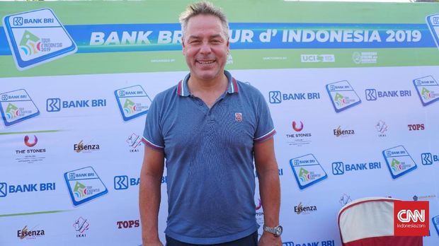 Angus Lyons jadi yang tercepat di etape pertama Tour d'Indonesia.