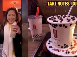 Unik! Wanita Ini Dapat Kejutan Kue Ultah Bertema Minuman Boba