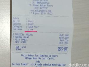 Viral Struk Customer Cina, RM Ponyo Malabar Bandung Angkat Bicara Viral Struk Customer Cina, RM Ponyo Malabar Bandung Angkat Bicara