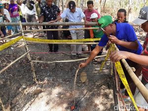Video Api Menyembur dari Dalam Tanah di Sragen, Warga Penasaran Video Api Menyembur dari Dalam Tanah di Sragen, Warga Penasaran