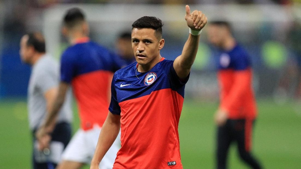 Alexis Sanchez akan menjalani tes medis di Inter Milan pada Selasa (20/8/2019). Foto: Buda Mendes / Getty Images