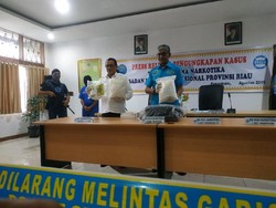 BNN Riau Amankan 8 Kg Sabu Asal Malaysia, 1 Orang Tersangka