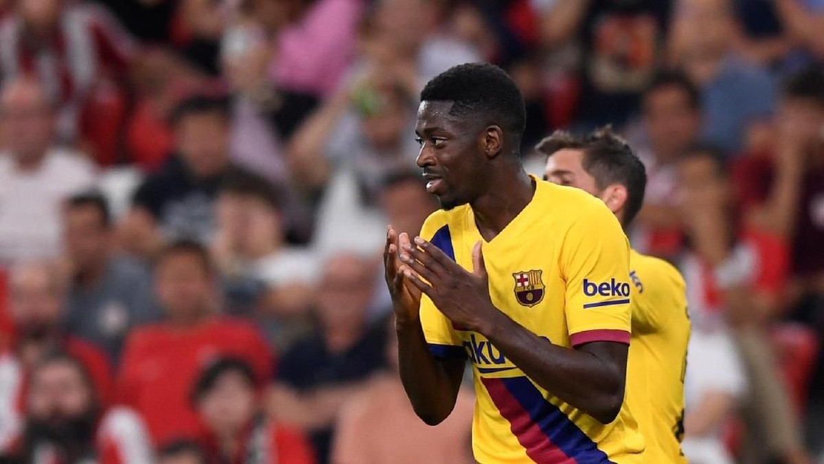 Ousmane Dembele nyaris mengbaiskan separuh waktunya bersama Barcelona di ruang perawatan (REUTERS/Vincent West)