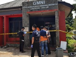 Puslabfor Polri Selidiki Kebakaran Markas GMNI Cianjur
