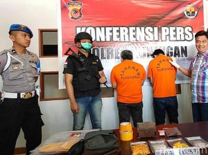 Polres Kuningan Tangkap 2 Residivis Pemilik 2 Ons Sabu