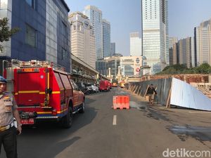 Imbas Kebakaran Ruang Bawah Tanah Polda, Area Sekitar Gedung Disterilkan