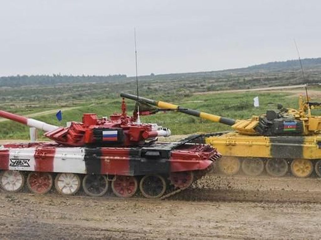 Balapan Tank, Rusia Jadi yang Tercepat Balapan Tank, Rusia Jadi yang Tercepat