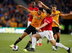 Duel antara Wolves vs MU berlangsung di Molineux Stadium, Selasa (20/8/2019) dinihari WIB. The Red Devils mendominasi jalannya permainan. REUTERS/Andrew Yates.