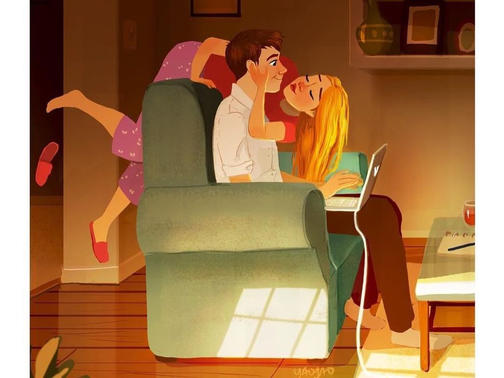 Jomblo Dilarang Lihat! 10 Ilustrasi Romantis Bareng Pasangan Ini Buat Baper Jomblo Dilarang Lihat! 10 Ilustrasi Romantis Bareng Pasangan Ini Buat Baper