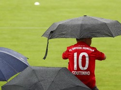 Ia nampak ikut sesi latihan bersama para pemain Bayern Munich lainnya.