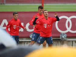 Potret latihan pertama Coutinho bersama klub barunya, Bayern Munich.