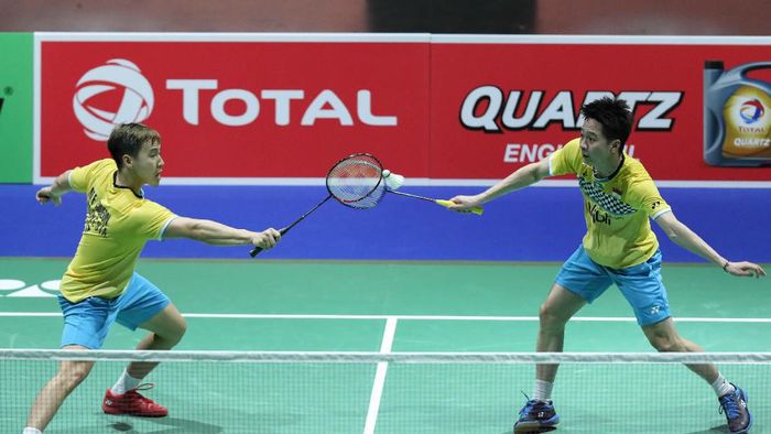 Kevin/Marcus lewati laga pertama Korea Open 2019. (Foto: dok. Humas PBSI)