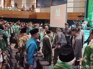 Hadiri Penutupan Muktamar PKB, Maruf Amin Disambut Selawatan