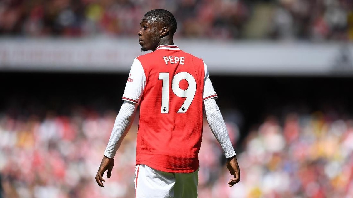 Winger baru Arsenal Nicolas Pepe. (Foto: Michael Regan/Getty Images)