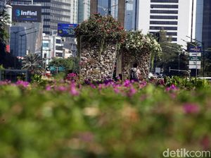 Ini Alasan Pemprov DKI Pasang Instalasi Batu Gabion di Bundaran HI