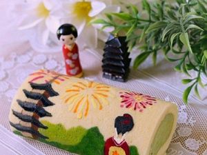 Cantik Banget! Roll Cake dan Roti Ini Bergambar Sushi hingga Buah