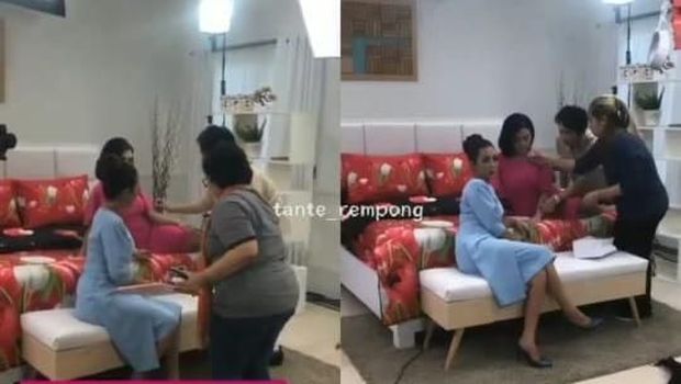Perut Syahrini jadi sorotan