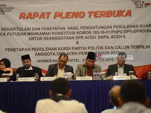 KIP Tetapkan 81 Anggota DPR Aceh Terpilih