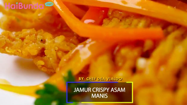 Resep jamur crispy saus asam manis