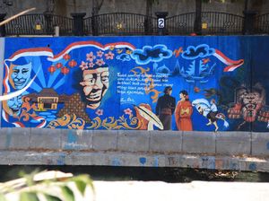 Foto: Mural Sarat Toleransi di Kali Pepe Solo