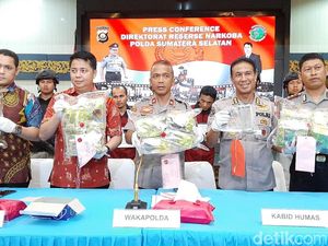 Tangkap 4 Kurir Narkoba, Polda Sumsel Sita 16,1 Kg Sabu-Senpi Rakitan