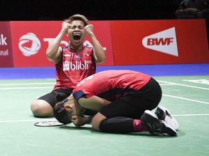Senangnya! Greysia/Apriyani Lolos ke Semifinal Kejuaraan Dunia Bulutangkis