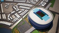 Stadion itu direncakankan tersebut akan mampu menampung 80.000 penonton. (Dok. Wijaya Karya)