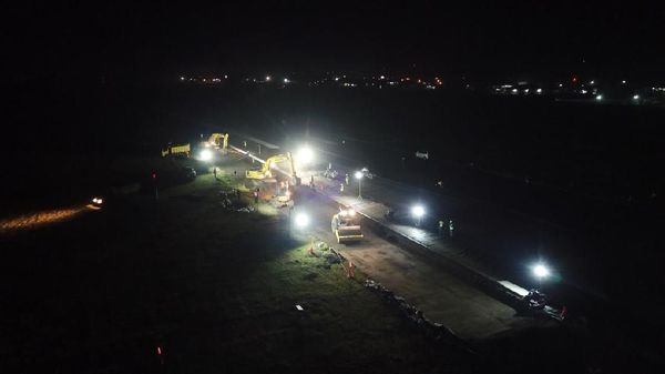 Digarap Siang Malam, Runway Bandara Banyuwangi Diperpanjang