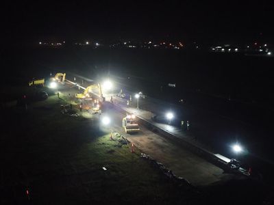 Digarap Siang Malam, Runway Bandara Banyuwangi Diperpanjang