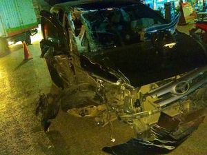 Kecelakaan Truk vs Minibus di Cengkareng, Lalin Ramai Lancar