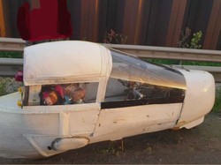 Motor Listrik Buatan Rumah Nyelonong ke Jalan Raya