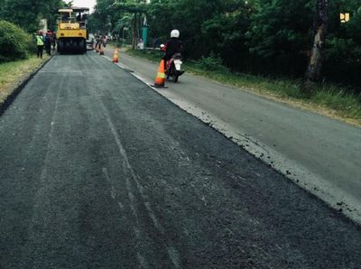 Biar Tahan Lama, Jalan Nasional Dilapisi Aspal Campur Karet