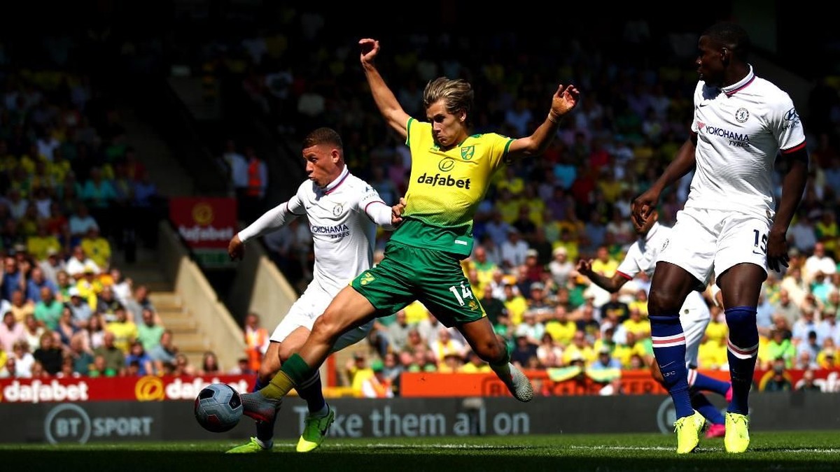 Norwich City vs Chelsea sementara berakhir 2-2. (Foto: Julian Finney/Getty Images)